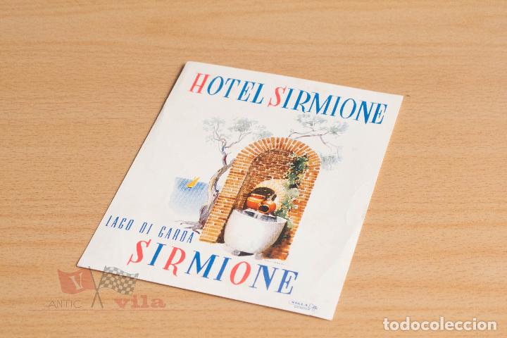 Etiquetas antiguas: Etiqueta / Pegatina antigua para maleta - Hotel Sirmione - Lago di Garda