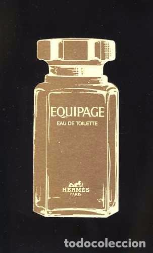 Alte Etiketten: Tarjeta de perfume: EQUIPAGE, Eau de Toilette