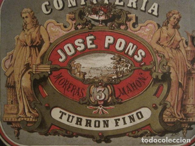 Etiquetas antiguas: CONFITERIA JOSE PONS - TURRON FINO -VER FOTOS - (V-9635) - Foto 4 - 79331949