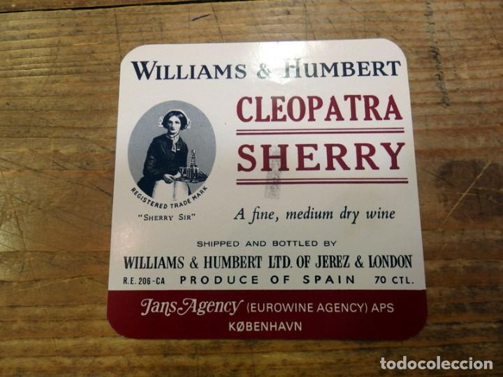 Etiquetas antiguas: ETIQUETA SHERRY CLEOPATRA, WILLIAMS & HUMBERT, JEREZ DE LA FRONTERA