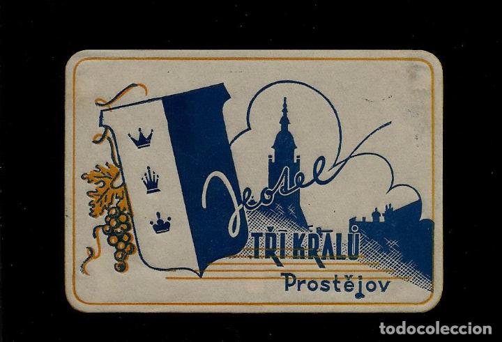 Etiquetas antiguas: ETIQUETA HOTEL - HOTEL TRIKRALU - PROSTEJOV - CHECOSLOVAQUIA