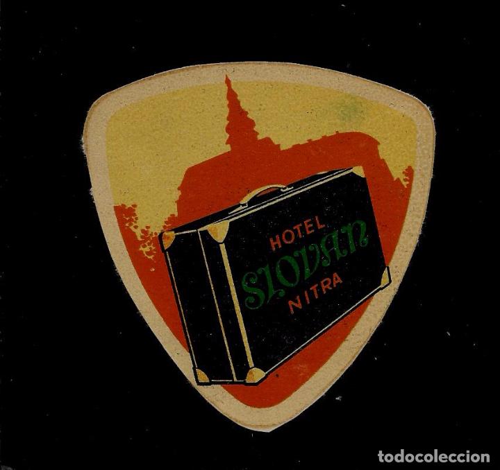 Etiquetas antiguas: ETIQUETA HOTEL - HOTEL NITRA - CHECOSLOVAQUIA