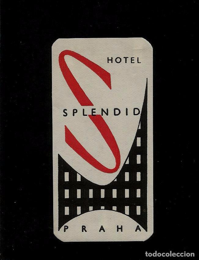 Etiquetas antiguas: ETIQUETA HOTEL- HOTEL SPLENDID - PRAHA -CHECOSLOVAQUIA