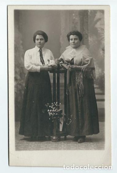 Alte Etiketten: R31 - PRECIOSA FOTOGRAFIA ANTIGUA DE - DOS HERMANAS DEL 4 - 3 - 1914-FOTO- AMER -QUINT,19 -P. MALLOR