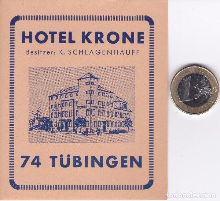 Etiquetas antiguas: ETIQUETA DEL HOTEL KRONE DE ALEMANIA