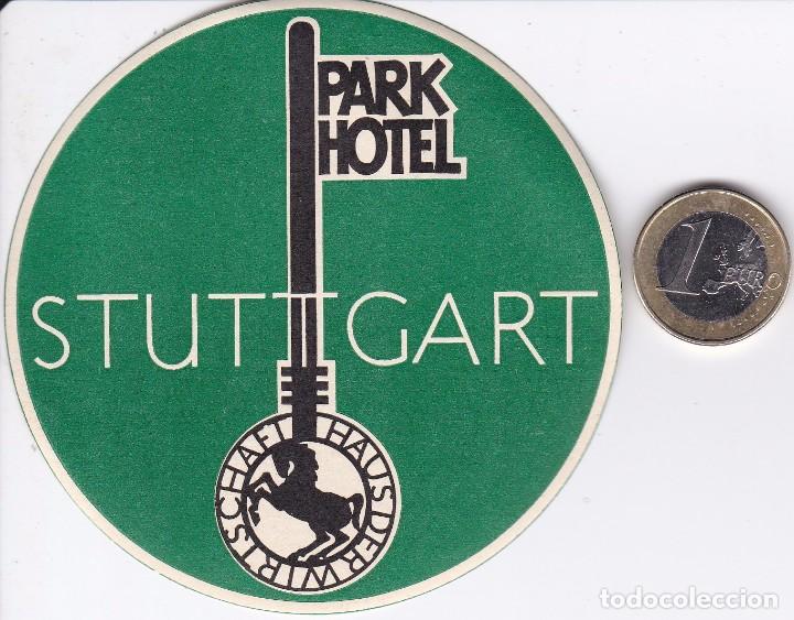 Etiquetas antiguas: ETIQUETA DEL HOTEL PARK DE STUTTGART DE ALEMANIA