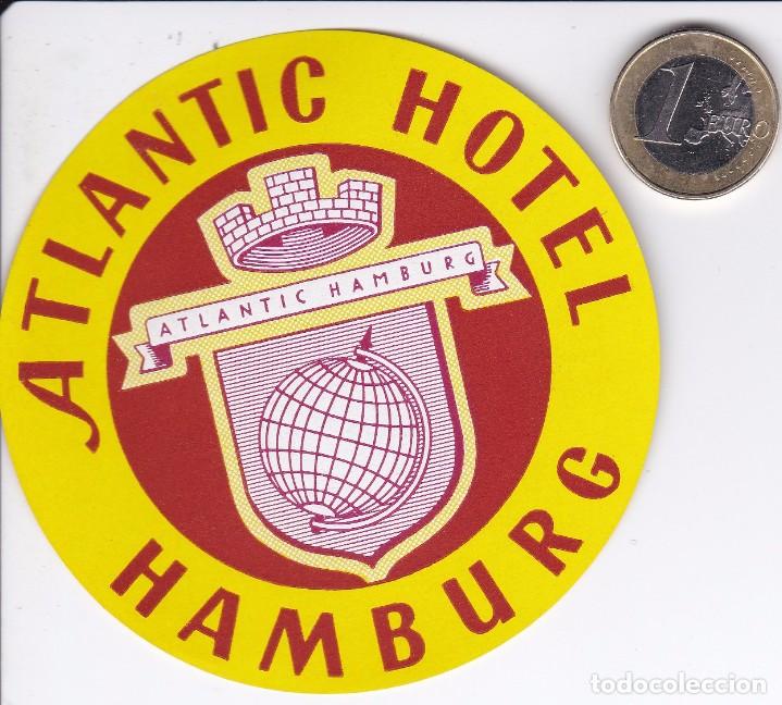 Etiquetas antiguas: ETIQUETA DEL HOTEL ATLANTIC DE HAMBURG EN ALEMANIA (GERMANY)