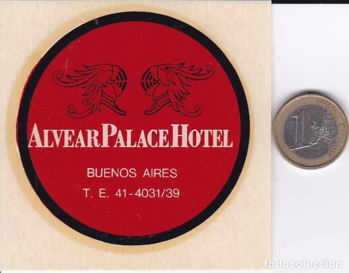 Etiquetas antiguas: ETIQUETA DEL HOTEL ALVEAR PALACE DE BUENOS AIRES EN ARGENTINA