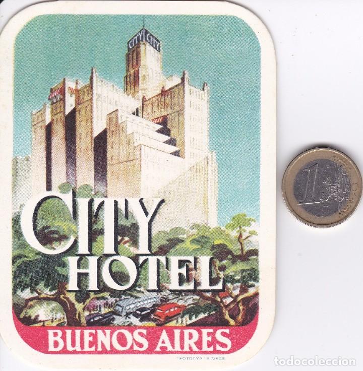 Etiquetas antiguas: ETIQUETA DEL HOTEL CITY DE BUENOS AIRES EN ARGENTINA