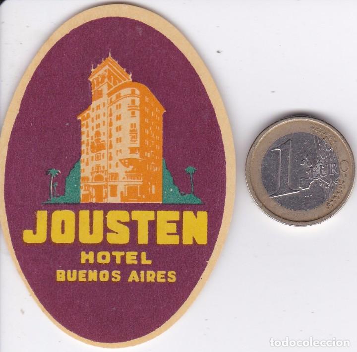 Etiquetas antiguas: ETIQUETA DEL HOTEL JOUSTEN DE BUENOS AIRES EN ARGENTINA