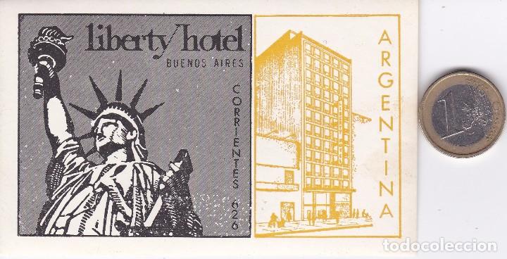 Etiquetas antiguas: ETIQUETA DEL HOTEL LIBERTY DE BUENOS AIRES EN ARGENTINA (ESTATUA DE LA LIBERTAD-STATUE OF LIBERTY)