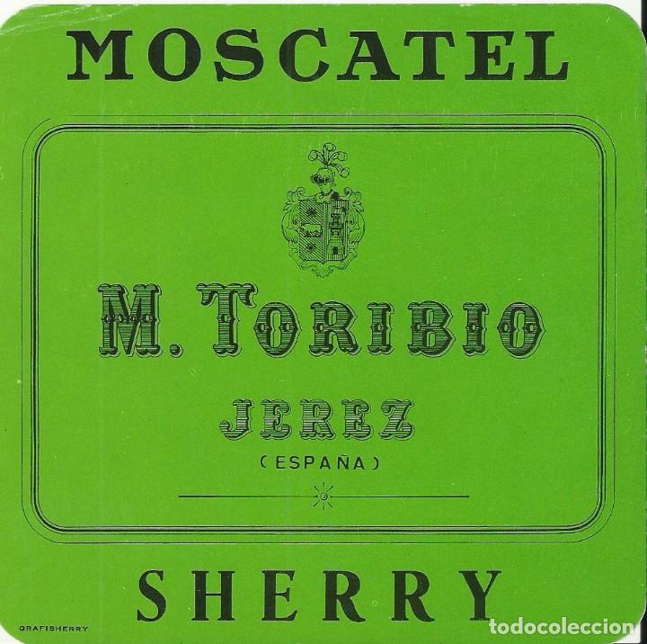 Etiquetas antiguas: Etiqueta de vino M.Toribio.Jerez.