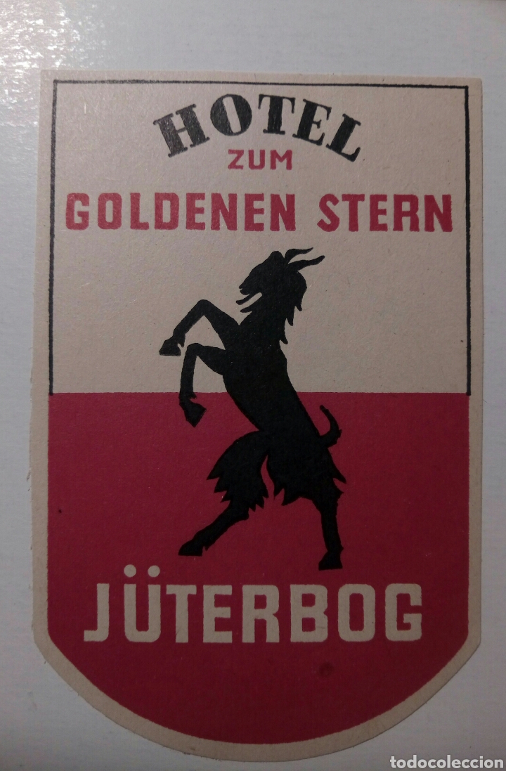 Etiquetas antiguas: Etiqueta de Hotel Goldenen Stern
