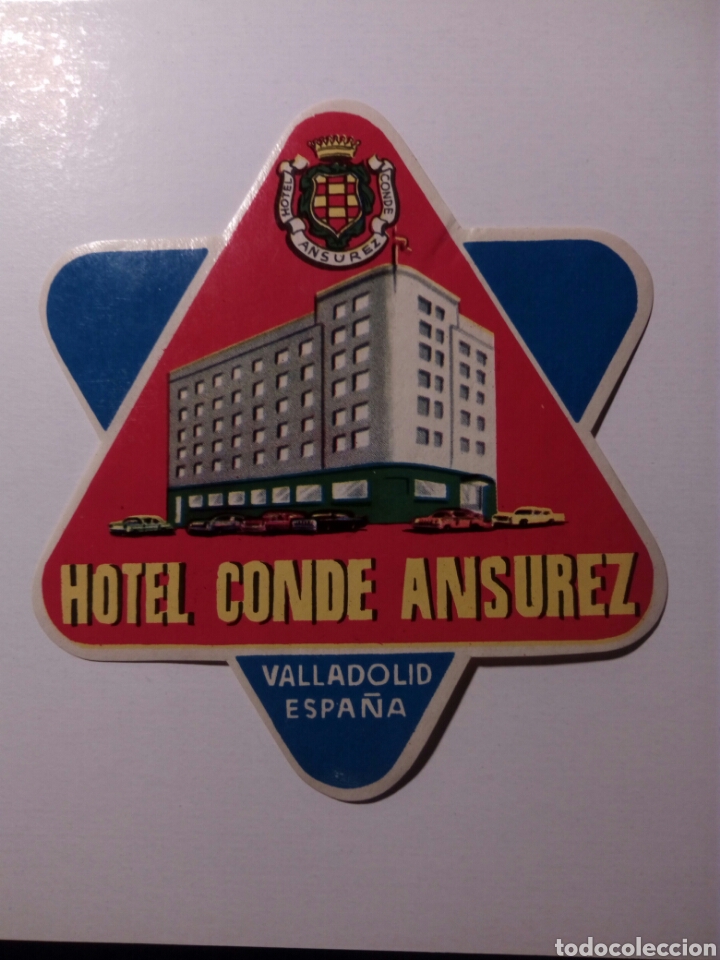 Etiquetas antiguas: Etiqueta Hotel Conde Ansurez