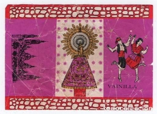 Etiquetas antigas: ENVOLTORIO DE ADOQUIN CARAMELO TIPICO ARAGONES DULCE SALVADOR TRASOBARES SABOR VAINILLA