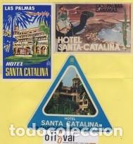 Etiquetas antiguas: ETIQUETA HOTEL SANTA CATALINA LAS PALMAS CONOZCO CUATRO VARIANTES EHES 9