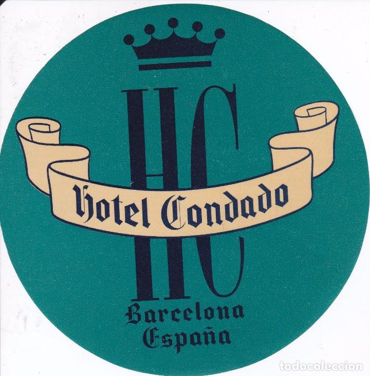 Etiquetas antiguas: ANTIGUA ETIQUETA DEL HOTEL CONDADO DE BARCELONA