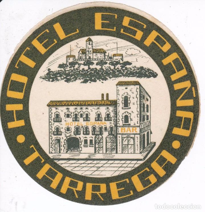 Etiquetas antiguas: ANTIGUA ETIQUETA DEL HOTEL ESPA&Ntilde;A DE TARREGA