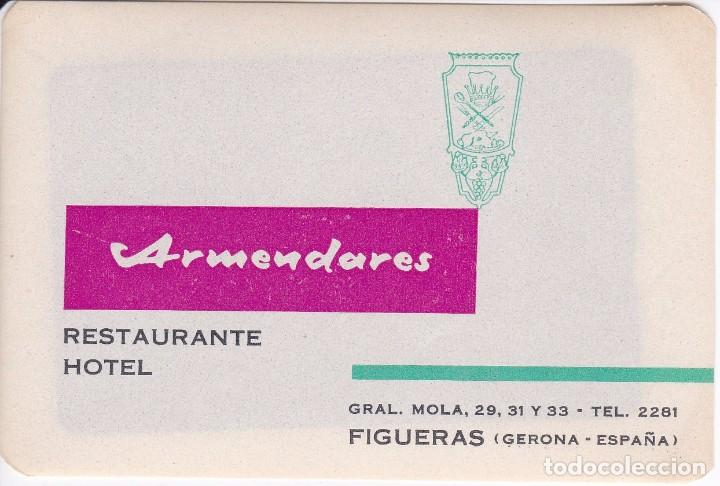 Etiquetas antiguas: ANTIGUA ETIQUETA DEL HOTEL ARMENDARES DE FIGUERAS (GERONA-GIRONA)