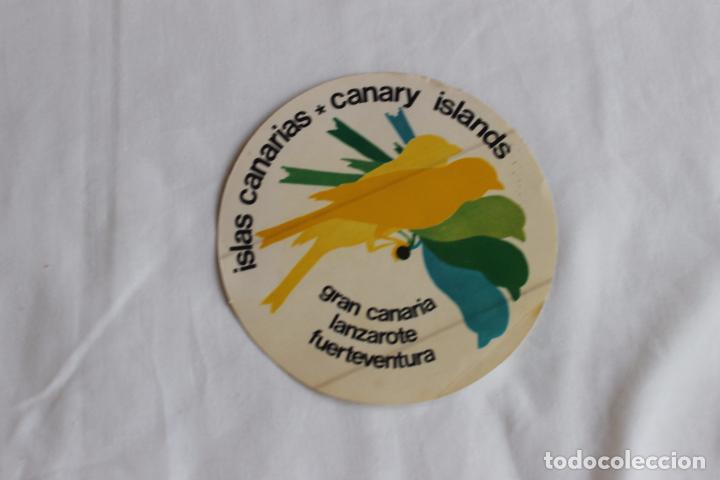 Old Labels: ANTIGUA PEGATINA ISLAS CANARIAS, GRAN CANARIA, LANZAROTE, FUERTEVENTURA