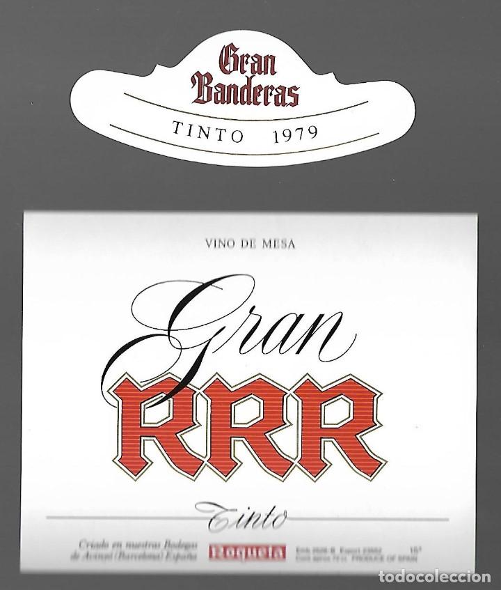 Etiquetas antiguas: ETIQUETA VINO GRAN RRR TINTO, COSECHA 1979 DE ROQUETA. SIN PEGAR. IMPECABLE. A&Ntilde;OS 80