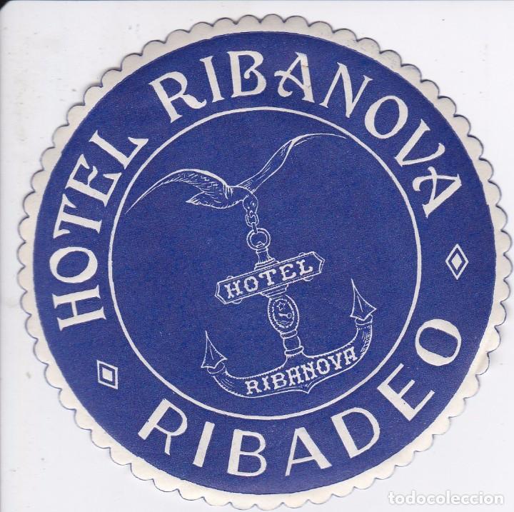 Etiquetas antiguas: ANTIGUA ETIQUETA DEL HOTEL RIBANOVA DE RIBADEO