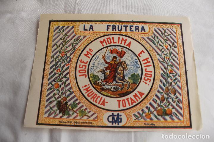 Etiquetas antiguas: ETIQUETA FRUTERA, NARANJAS Y LIMONES, JOSE MARIA MOLINA E HIJOS, TOTANA MURCIA