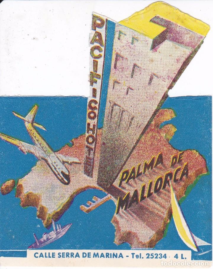 Etiquetas antiguas: ANTIGUA ETIQUETA DEL HOTEL PACIFICO DE PALMA DE MALLORCA