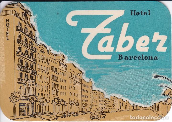 Etiquetas antiguas: ANTIGUA ETIQUETA DEL HOTEL TABER DE BARCELONA