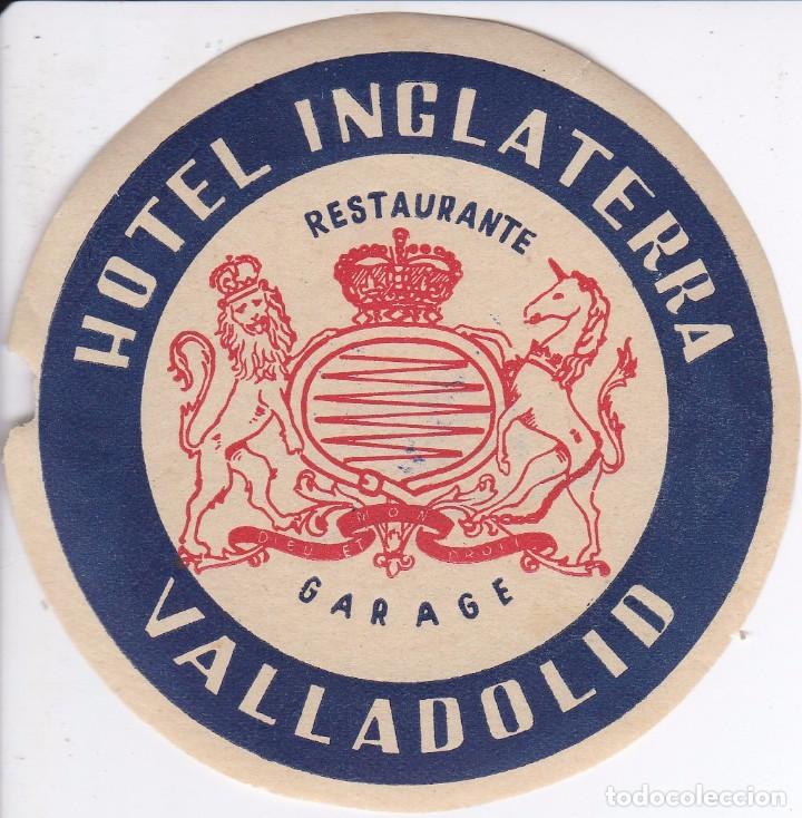 Etiquetas antiguas: ANTIGUA ETIQUETA DEL HOTEL INGLATERRA DE VALLADOLID