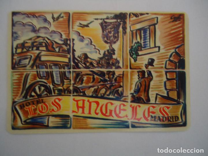 Etiquetas antiguas: ETIQUETA DEL HOTEL LOS ANGELES DE MADRID
