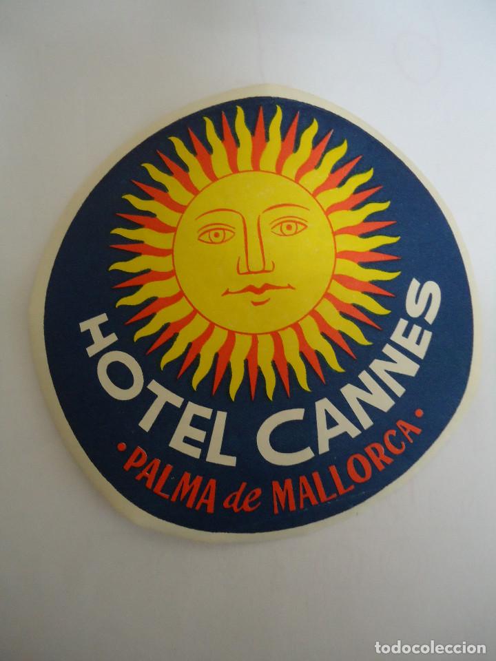 Etiquetas antiguas: ETIQUETA DEL HOTEL CANNES DE PALMA DE MALLORCA
