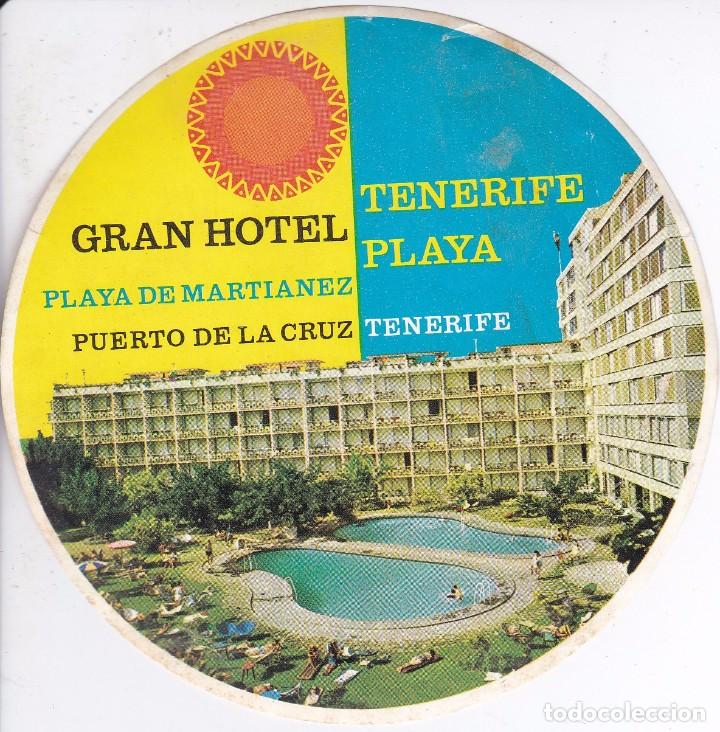 Etiquetas antiguas: ANTIGUA ETIQUETA DEL GRAN HOTEL  DE PUERTO DE LA CRUZ - CANARIAS