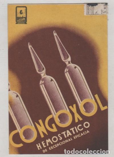 Old Labels: Publicidad Farmacia Congoxol hemost&aacute;tico. Laboratorio Quimico Menfis Madrid Circulada