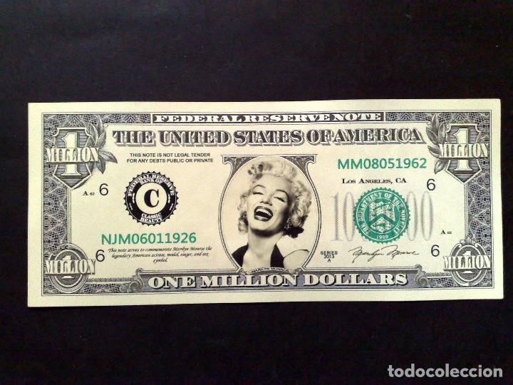 Etiquetas antiguas: FASCIMIL,ONE MILLION DOLLARS,MARILYN MONROE,UNITED STATES OF AMERICA (DESCRIPCI&Oacute;N)