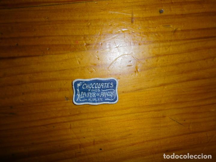 &Eacute;tiquettes anciennes: CHOCOLATES FINOS ALBALATE ETIQUETA A&Ntilde;OS 30 40