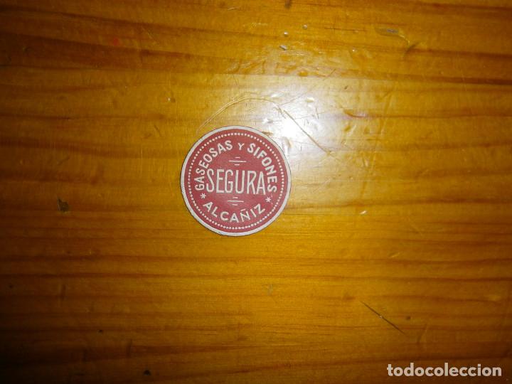 Etiquetas antiguas: &iexcl;&iexcl; PRECIOSA ETIQUETA&iexcl;&iexcl; A&Ntilde;OS -30-40..GASEOSAS Y SIFONES SEGURA ALCA&Ntilde;IZ