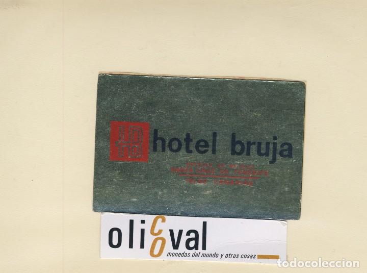 Etiquetas antiguas: ETIQUETA HOTEL SANTA CRUZ DE TENERIFE CANARIAS ESPA&Ntilde;A HOTEL BRUJA METALIZADA 90X 59 mm -EH418- 4