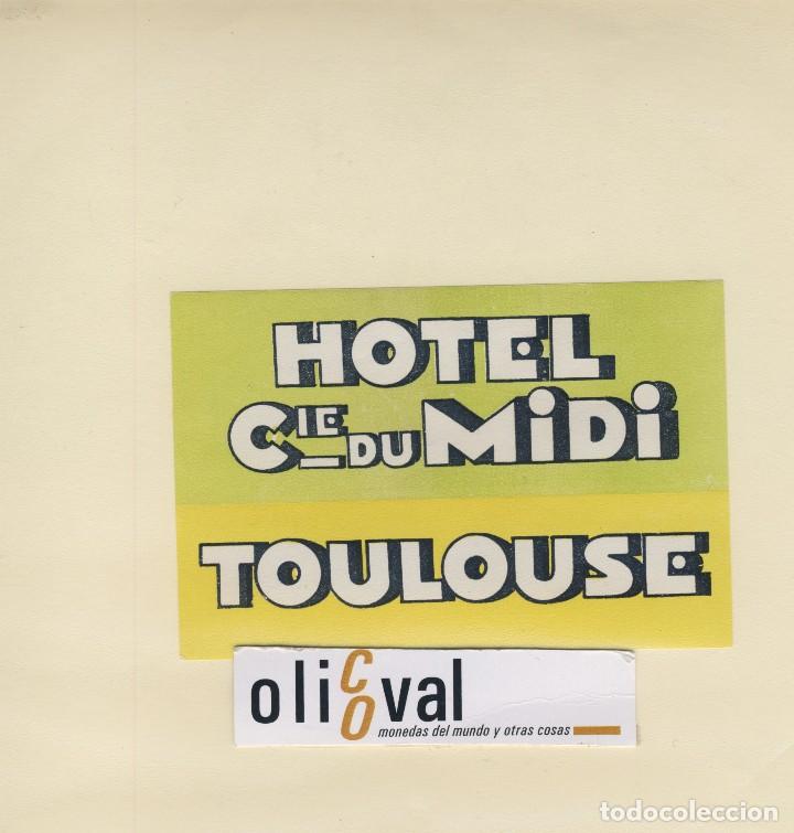 Etiquetas antiguas: ETIQUETA HOTEL CIE-DU MIDI HOTEL L&acute;ERMITAGE  110 X 75  mm -EH418-42