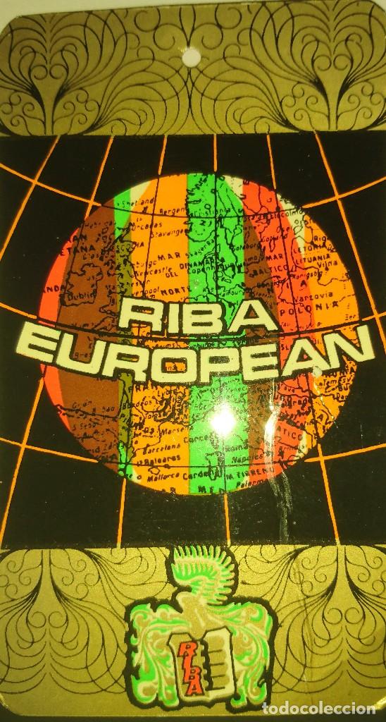 Etiquetas antigas: Antigua etiqueta fabricante RIBA de Sabadell