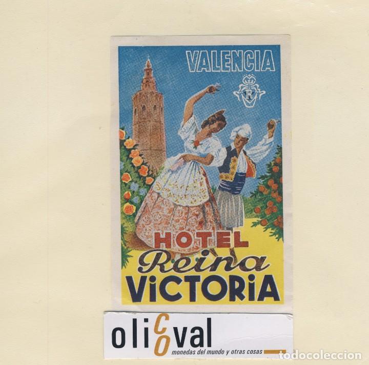 Etiquetas antiguas: ETIQUETA HOTEL-VALENCIA ESPA&Ntilde;A- HOTEL REINA VICTORIA 1911-PARA PROFESIONALES 120 X 72 mm EH418-135-2