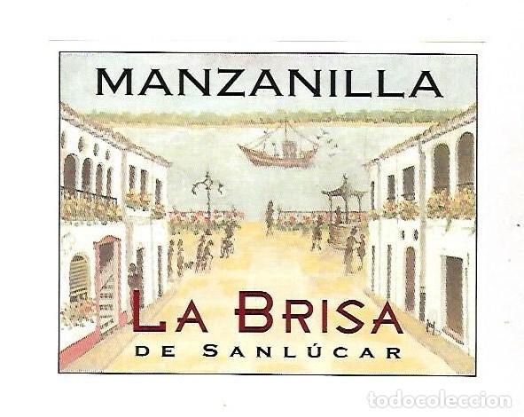 Old Labels: ETIQUETA DE VINO. MANZANILLA LA BRISA DE SANLUCAR.