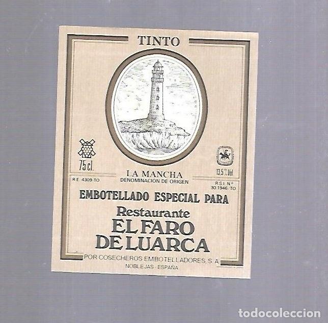 Etichette antiche: ETIQUETA DE VINO. RESTAURANTE EL FARO DE LUARCA
