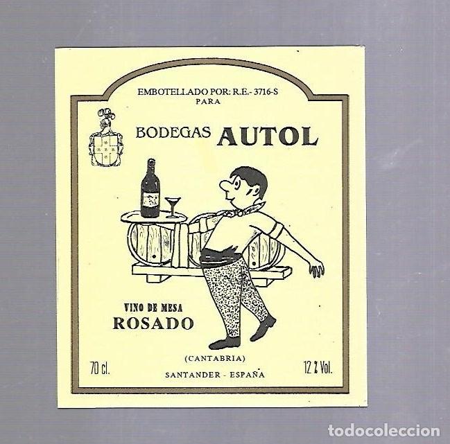 Etichette antiche: ETIQUETA DE VINO. BODEGAS AUTOL, CANTABRIA