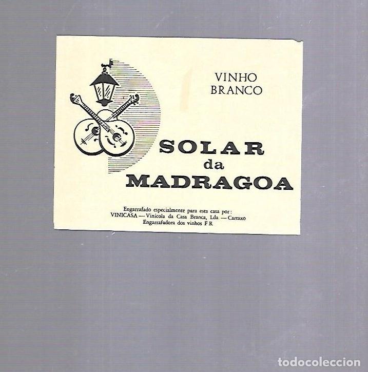 Alte Etiketten: ETIQUETA DE VINO. SOLAR DE MADRAGOA.
