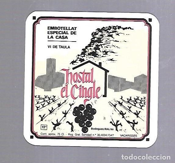 Etichette antiche: ETIQUETA DE VINO. HOSTAL EL CINGLE.