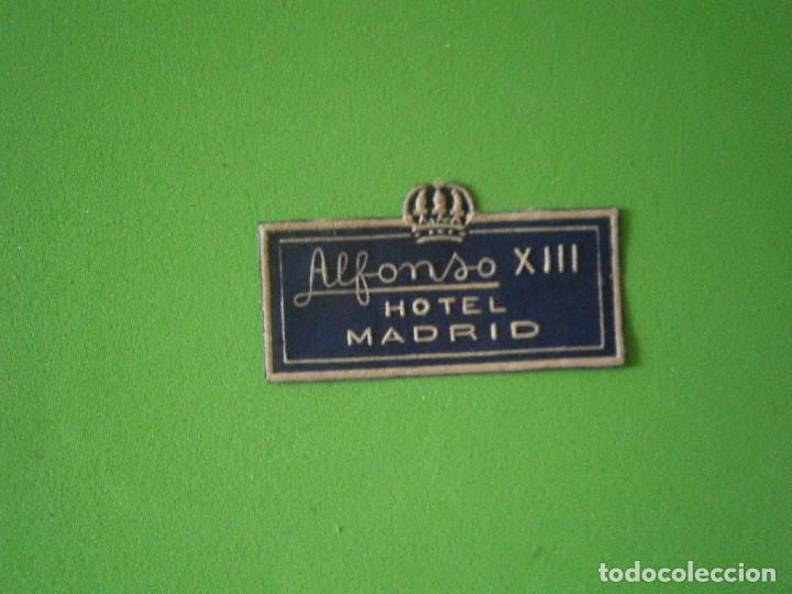 Etiquetas antiguas: &iexcl;&iexcl;PRECIOSA ETIQUETA .A&Ntilde;OS 30-40..DE MADRID&iexcl;&iexcl;-HOTEL MADRID