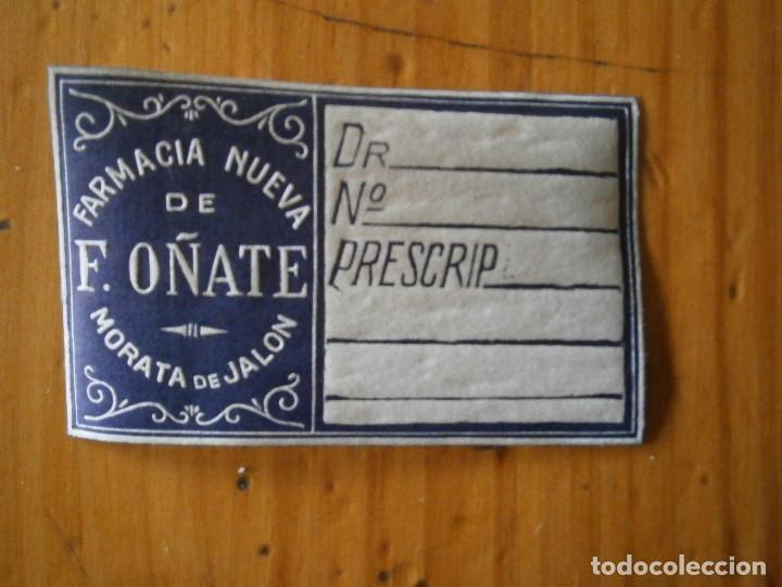 Old Labels: &iexcl;&iexcl;PRECIOSA ETIQUETA A&Ntilde;OS-30-40 -DE...&iexcl;&iexcl;- FARMACIA NUEVA MORATA DE JALON