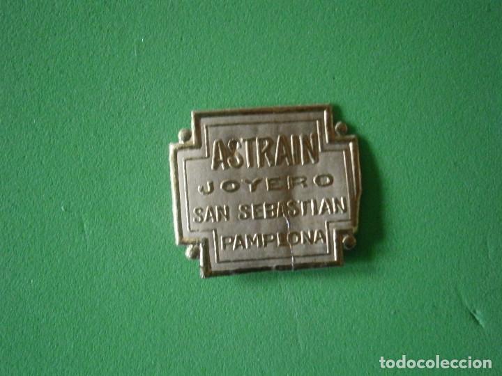 Etiquetas antiguas: preciosa etiqueta a&ntilde;os 30 40 astrain joyero pamplona