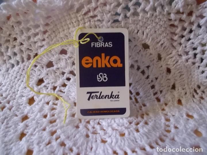 Etiquetas antiguas: ANTIGUA ETIQUETA DE ROPA ENKA FIBRAS TERLENKA-A&Ntilde;OS 60-70